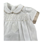 Le Bebe Pagliaccetto Mezza Manica Tinta Unita per Neonato LBB5327 BIANCO LE BEBE 