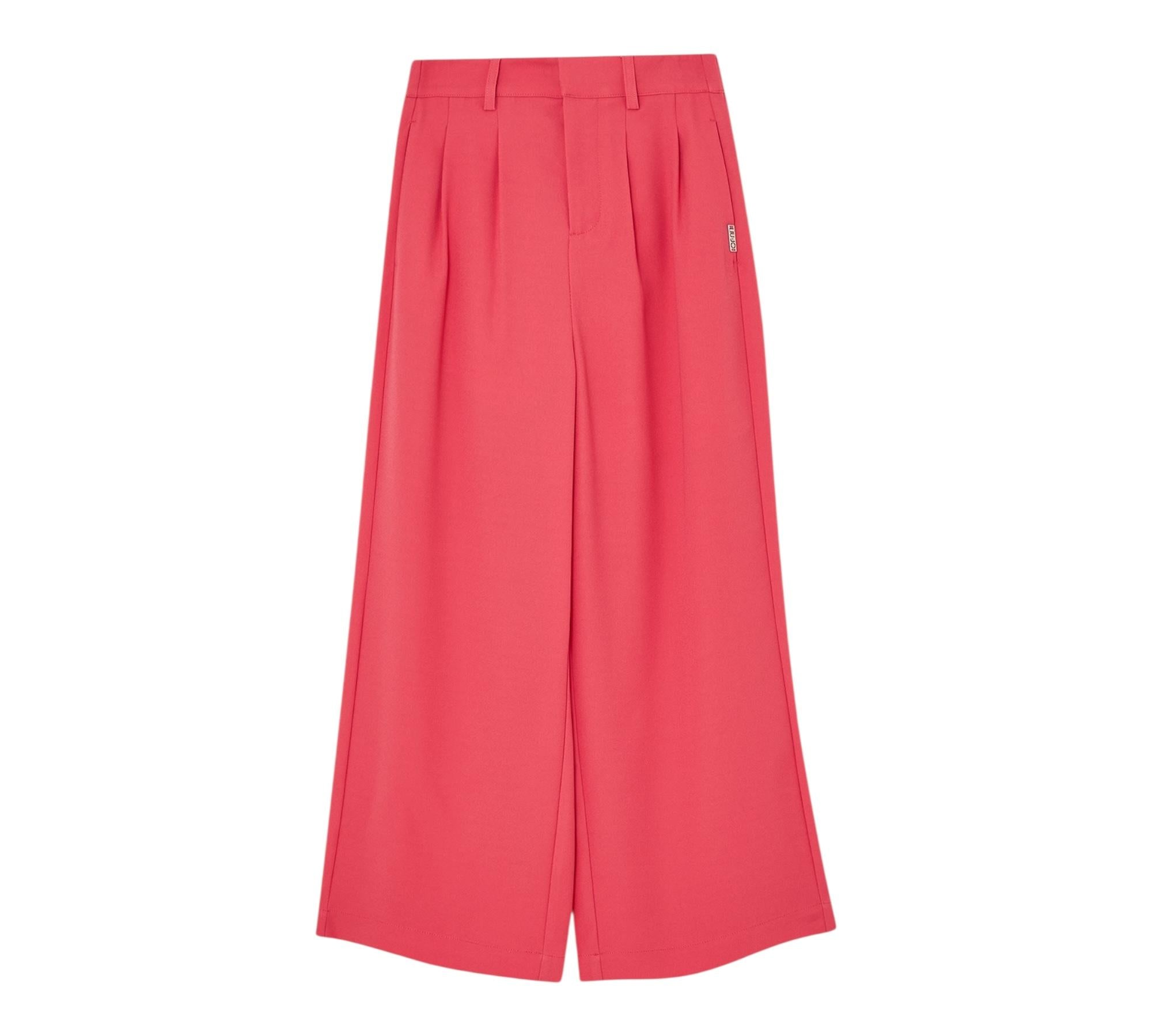 Liu Jo Pantalone Tinta Unita Moodello A Palazzo per Bambina GA5032XXX SALMONE LIU JO 