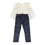 MAYORAL completo 2pz felpa-leggins bicolore Bianco/blu per Bambina 4705 BIANCO/BLU MAYORAL 