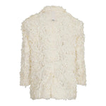 Dou Dou Giacca Tinta Unita con Applicazioni per Bambina DW2A34 BIANCO DOU DOU 