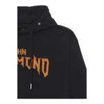 JOHN RICHMOND felpa con cappuccio tinta unita con stampa in contrasto Nero per Bambino RBA24057FEX NERO JOHN RICHMOND 