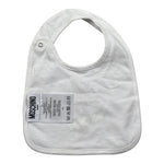Moschino set Tutina Manica Lunga Tinta Unita con Logo-bavetta per Neonato MOY05L PANNA MOSCHINO 
