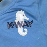K-Way T-Shirt Girocollo Tinta Unita con Stampa per Neonato K5138DW AZZURRO K-WAY 