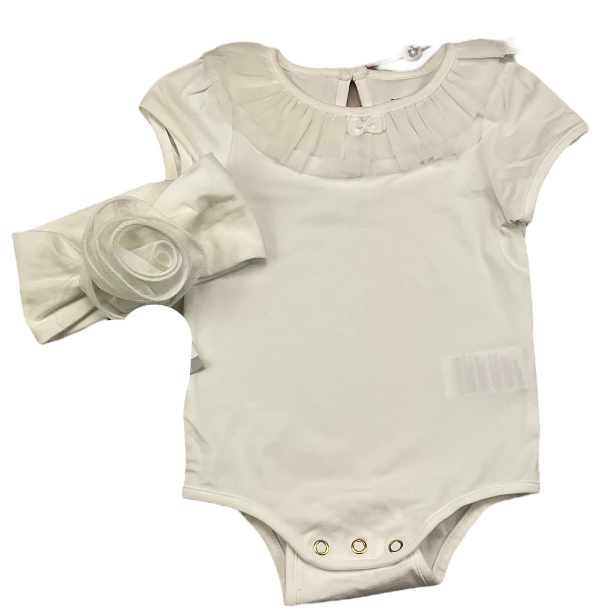 ANGEL'S FACE set body mezza manica-fascia tinta unita Bianco per Neonata AF218085 BIANCO ANGEL'S FACE 