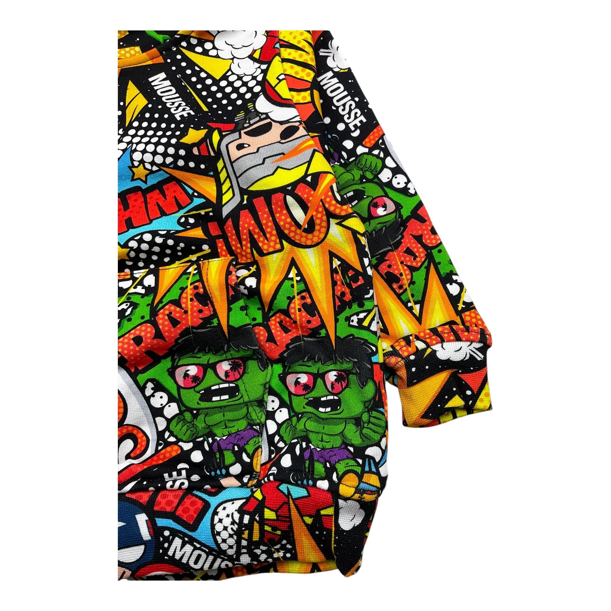 MOUSSE felpa chiusa con cappuccio stampa fantasia Multicolor per Neonato HFKH371 MULTICOLOR MOUSSE 