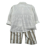 Marlu' Completo 3 Pezzi Camicia-Pantalone-Papillon per Neonato ES2971 PANNA MARLU' 