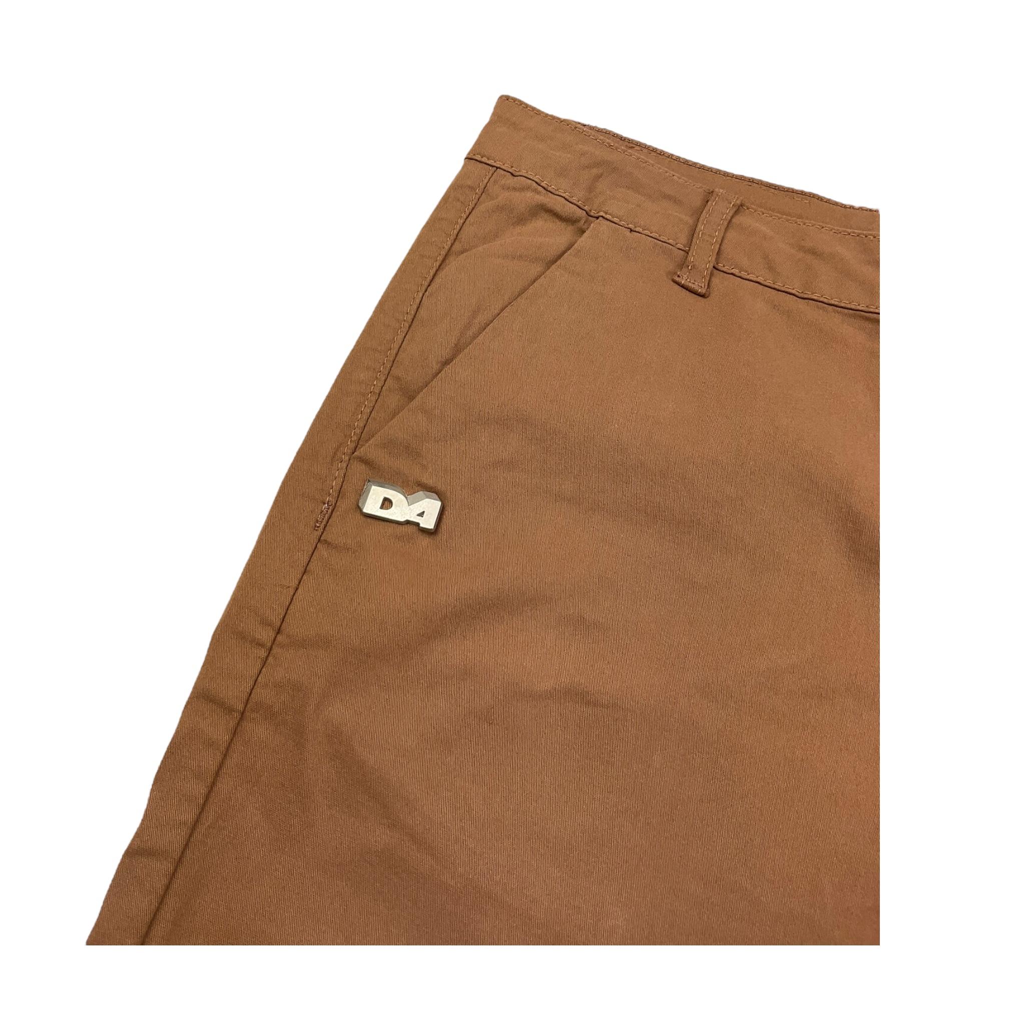 Daniele Alessandrini Bermuda Tinta Unita con Tasche America per Bambino 1236S00253 MARRONE DANIELE ALESSANDRINI 