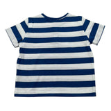 Zhoe & Tobiah T-Shirt Fantasia A Righe Bicolore per Neonato JCS7M BIANCO/BLU ZHOE & TOBIAH 