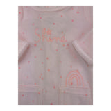 YATSI BABY tutina tinta unita con stampa glitter Rosa per Neonata 24200340 ROSA YATSI BABY 