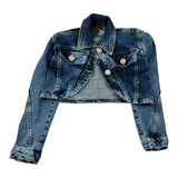 Fun & Fun Giubbino In Denim con Bottoni per Bambina FNCJJK17382 BLU FUN & FUN 