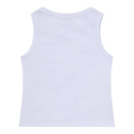 Patrizia Pepe Canotta Tinta Unita con Brillantini per Bambina 7M0813X BIANCO PATRIZIA PEPE 