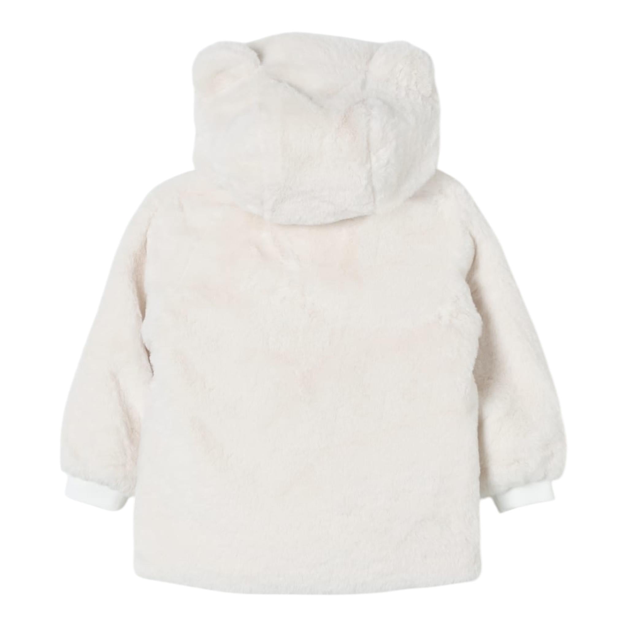 MOSCHINO giubbino tinta unita in pelliccia con zip e cappuccio Bianco per Neonato MDS02 BIANCO MOSCHINO 