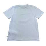 K-Way T-Shirt Girocollo Tinta Unita con Stampa per Bambino K1161ZW BIANCO K-WAY 