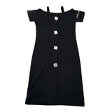 Gaelle Abito tinta unita Mezza Manica Nero per Bambina 2746V00514 NERO GAELLE 