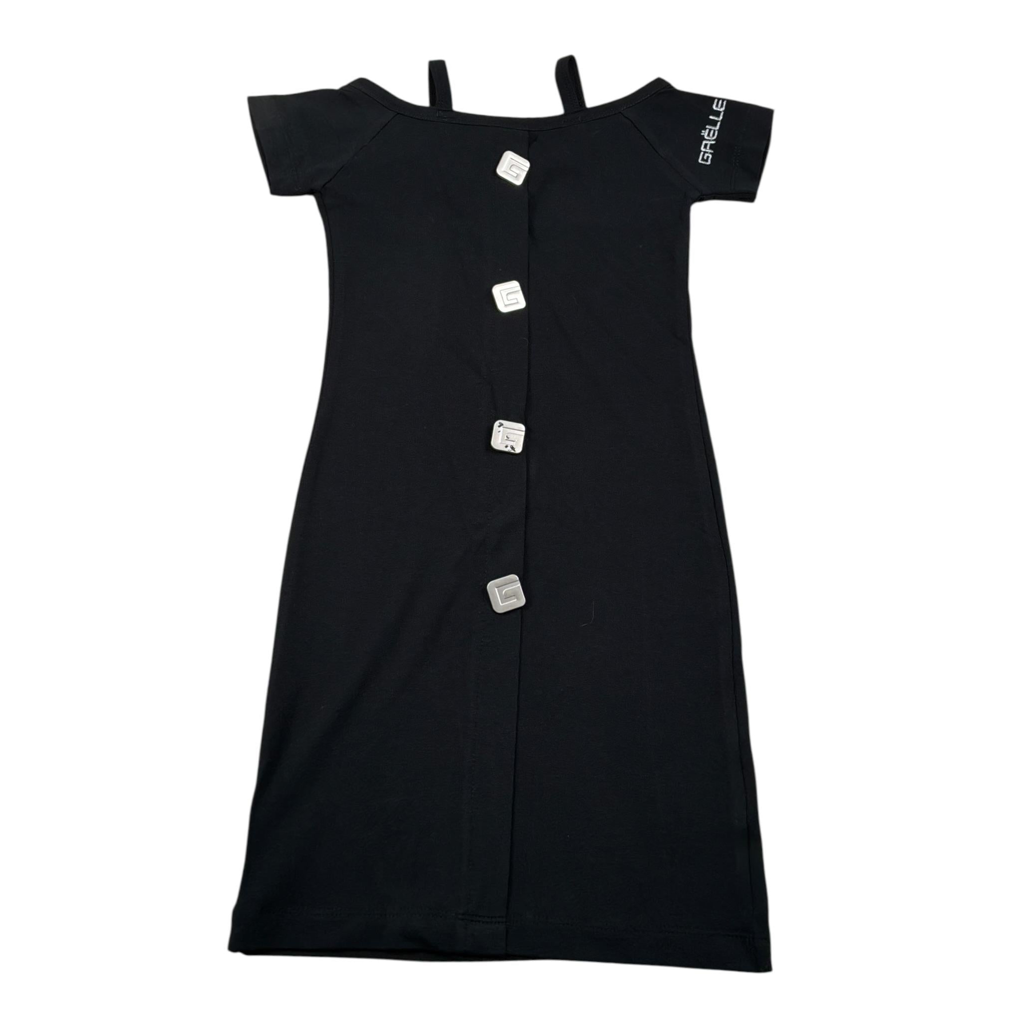 Gaelle Abito tinta unita Mezza Manica Nero per Bambina 2746V00514 NERO GAELLE 
