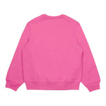 DSQUARED2 felpa chiusa girocollo tinta unita con logo Rosa per Bambina DQ2496 ROSA DSQUARED2 