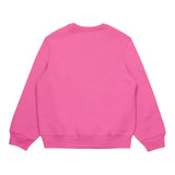 DSQUARED2 felpa chiusa girocollo tinta unita con logo Rosa per Bambina DQ2496 ROSA DSQUARED2 