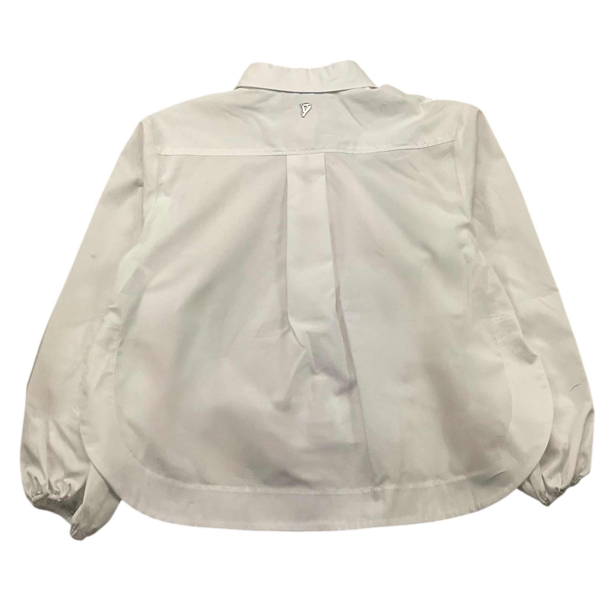 camicia tinta unita manica lunga DFCA028X BIANCO DONDUP 