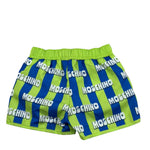 Moschino Costume Tinta Unita Modello Boxer per Neonato MUL00B VERDE MOSCHINO 