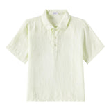 Il Gufo Camicia Mezza Manica Tinta Unita per Bambino P25PC060L6006 VERDE IL GUFO 