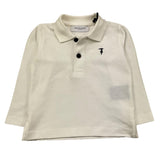 TRUSSARDI polo manica lunga tinta unita Bianco per Neonato TIA25022PO BIANCO TRUSSARDI 