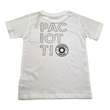 Cesare Paciotti T-Shirt Girocollo Tinta Unita Con Stampa Bianco Per Neonato