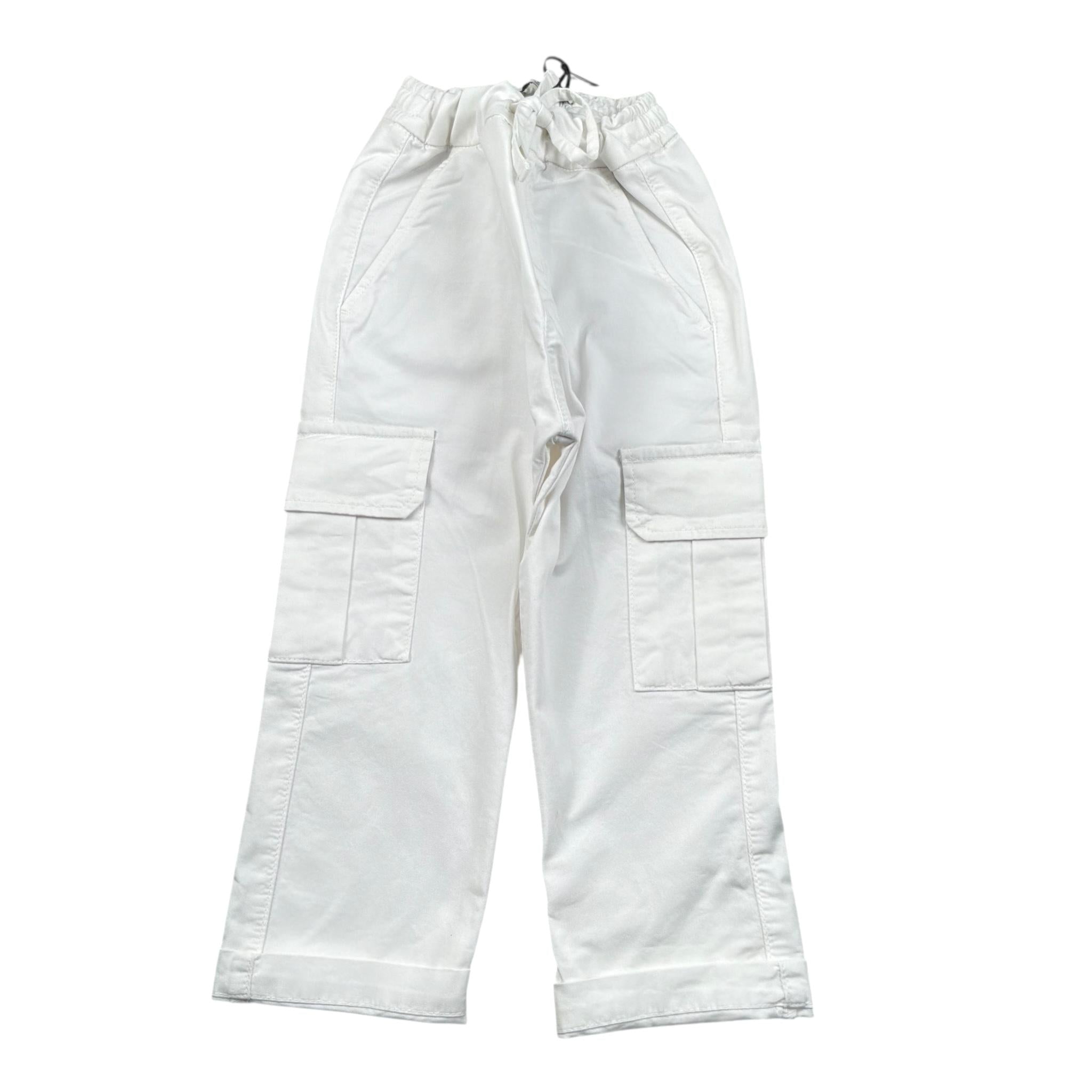 Paolo Pecora Pantalone Tinta Unita con Elastico In Vita per Neonato PP3996XX BIANCO PAOLO PECORA 