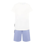 John Richmond Completo 2 Pezzi T-Shirt-Bermuda Bicolore per Bambino BP25008CJ BIANCO/AZZURRO JOHN RICHMOND 