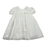 Chicchi Volanti Abito Mezza Manica Tinta Unita per Bambina CTW04 BIANCO CHICCHI VOLANTI 