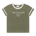 Trussardi Polo Mezza Manica Tinta Unita con Stampa per Neonato TIP25033TS VERDE TRUSSARDI 