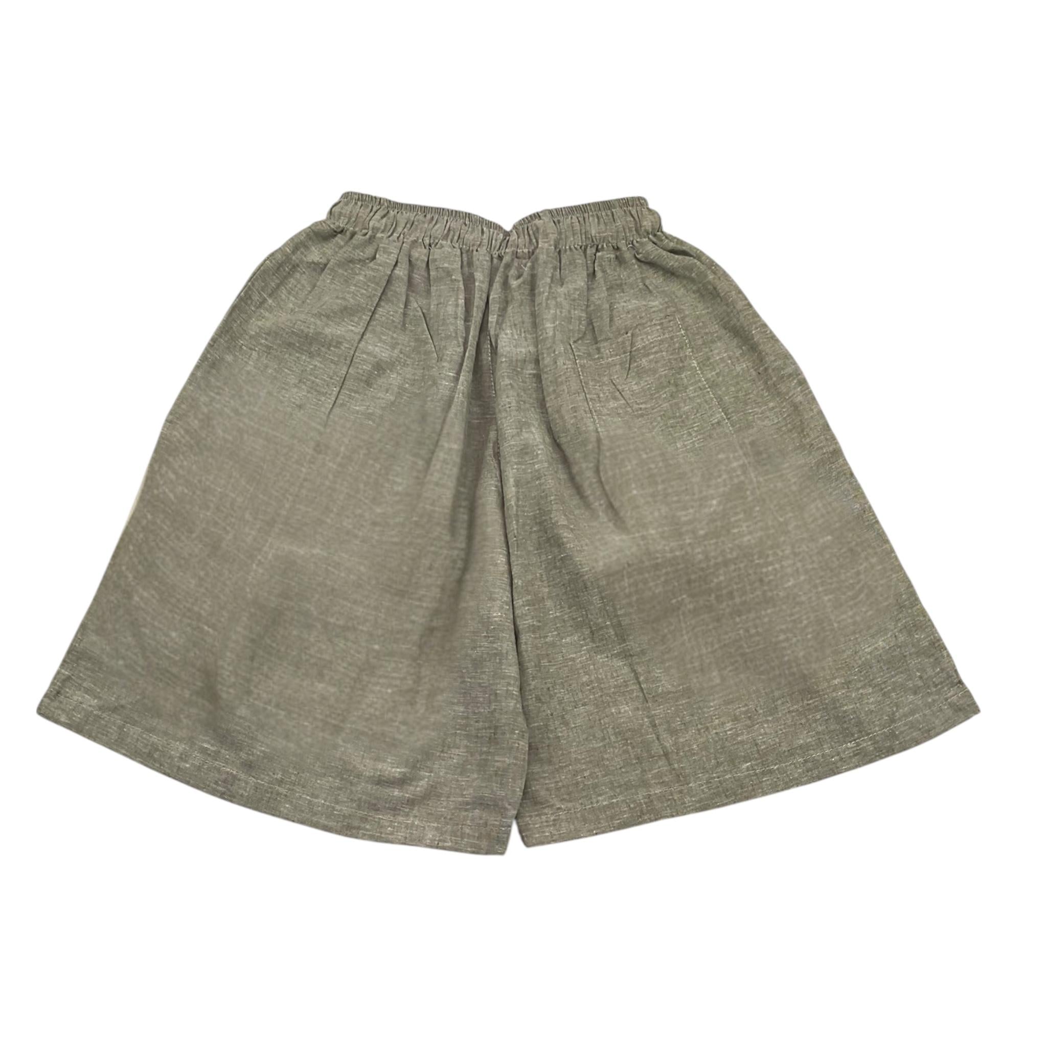 Louis Dieudonne' Bermuda Tinta Unita con Elastico In Vita per Bambino LDBE01 GRIGIO LOUIS DIEUDONNE' 