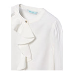 ABEL & LULA camicia tinta unita con rouches Bianco per Bambina 5679X BIANCO ABEL & LULA 