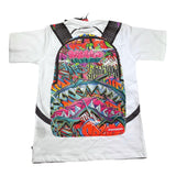 SPRAYGROUND t-shirt girocollo tinta unita con stampa Bianco per Bambino SPY914 BIANCO SPRAYGROUND 