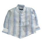 Manuel & Frank Camicia Tinta Unita con Fantasia A Righe per Neonato MF1041N BIANCO MANUEL & FRANK 