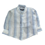 Manuel & Frank Camicia Tinta Unita con Fantasia A Righe per Neonato MF1041N BIANCO MANUEL & FRANK 