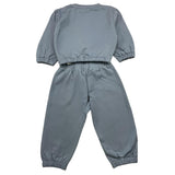 PLEASE completo 2 pezzi felpa-pantalone tinta unita Azzurro per Neonata KT25042G65 AZZURRO PLEASE 