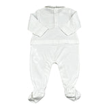 Moschino Tutina Tinta Unita con Logo per Neonato MOY06Y BIANCO MOSCHINO 