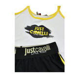 Just Cavalli Completo 2 Pezzi Top-Short Bicolore per Bambina JGP26165CJ BIANCO/NERO JUST CAVALLI 