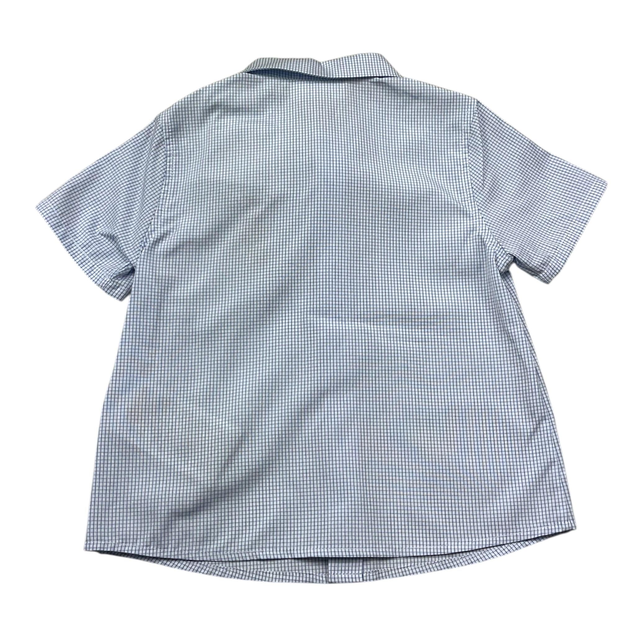 Gucci Camicia Mezza Manica Fantasia Quadretti per Neonato 810887 BIANCO/BLU GUCCI 