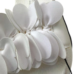 Monnalisa Ciabatte Tinta Unita con Applicazioni per Bambina 8CC022 BIANCO MONNALISA 