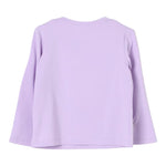 LIU JO shirt girocollo tinta unita con stampa Lilla per Neonata KF4090N LILLA LIU JO 