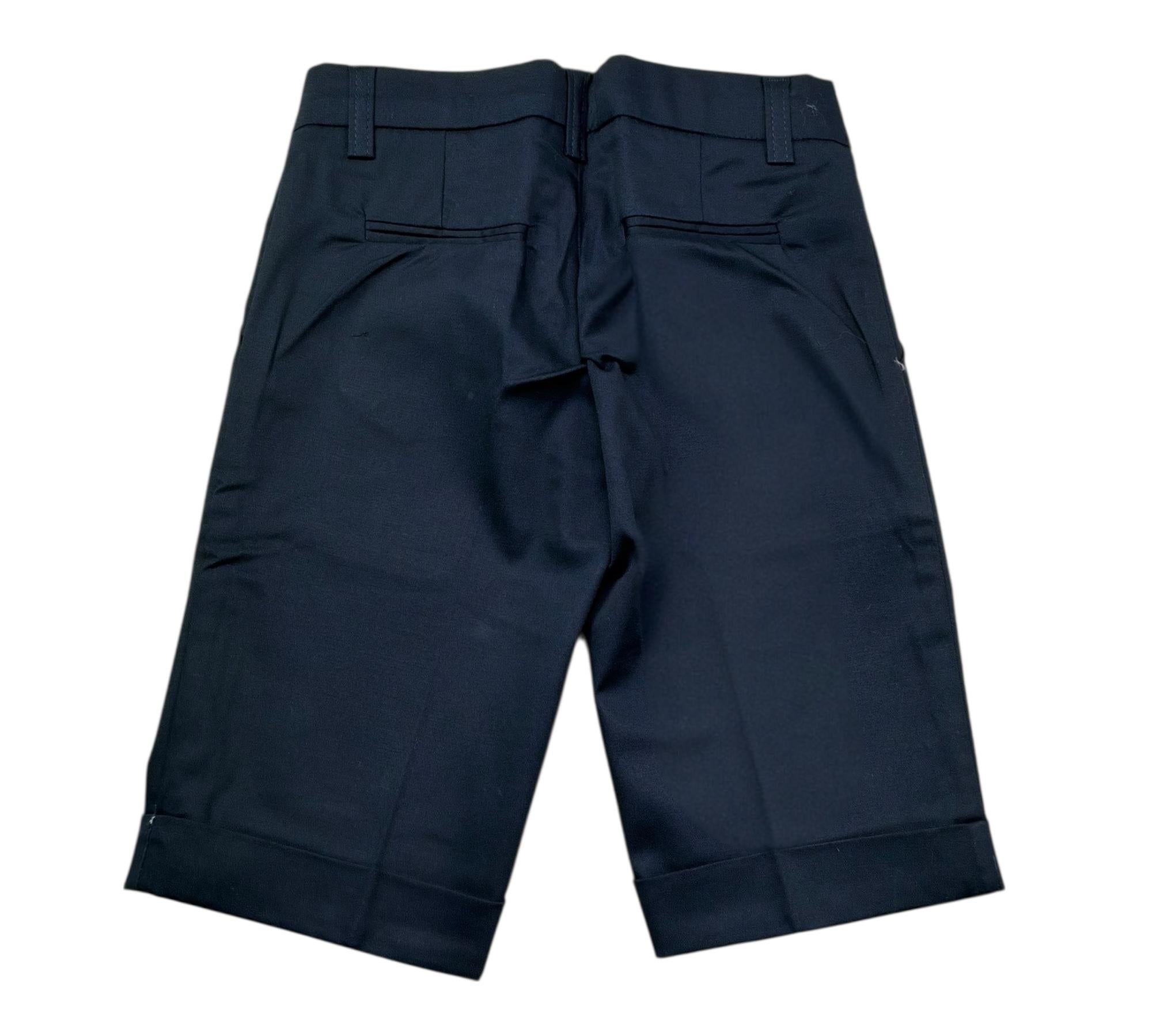 Manuel & Frank Bermuda Tinta Unita con Girovita Regolabile per Bambino MF2011B BLU MANUEL & FRANK 