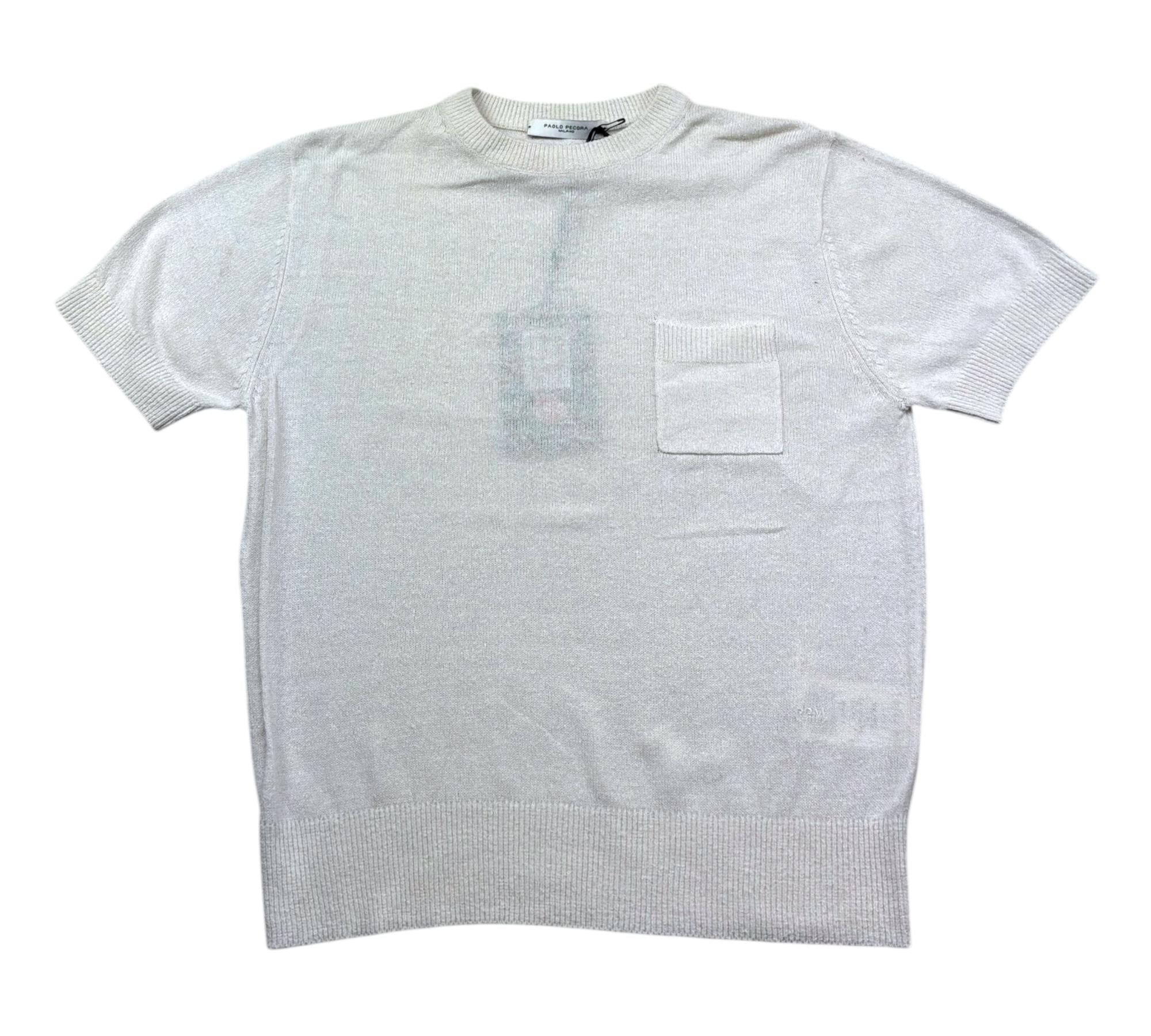 Paolo Pecora T-Shirt Girocollo Tinta Unita per Bambino PP4282 PANNA PAOLO PECORA 