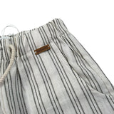 Lalalu' Bermuda Tinta Unita con Fantasia A Righe per Bambino BML50PBX PANNA LALALU' 