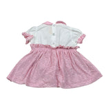 Bear Pagliaccetto Bicolore Traforato per Neonata CARLOTTA BIANCO/ROSA BEAR 