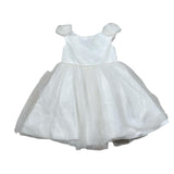 Abel & Lula Abito Cerimonia Tinta Unita con Applicazioni per Bambina 5006 BIANCO ABEL & LULA 