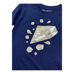 GUESS shirt girocollo tinta unita con stampa in contrasto Blu per Neonata N4BI12I3Z14N BLU GUESS 