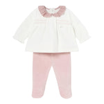 MAYORAL completo 2pz maglia-ghettina bicolore Bianco/rosa per Neonata 2501 BIANCO/ROSA MAYORAL 