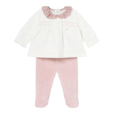 MAYORAL completo 2pz maglia-ghettina bicolore Bianco/rosa per Neonata 2501 BIANCO/ROSA MAYORAL 