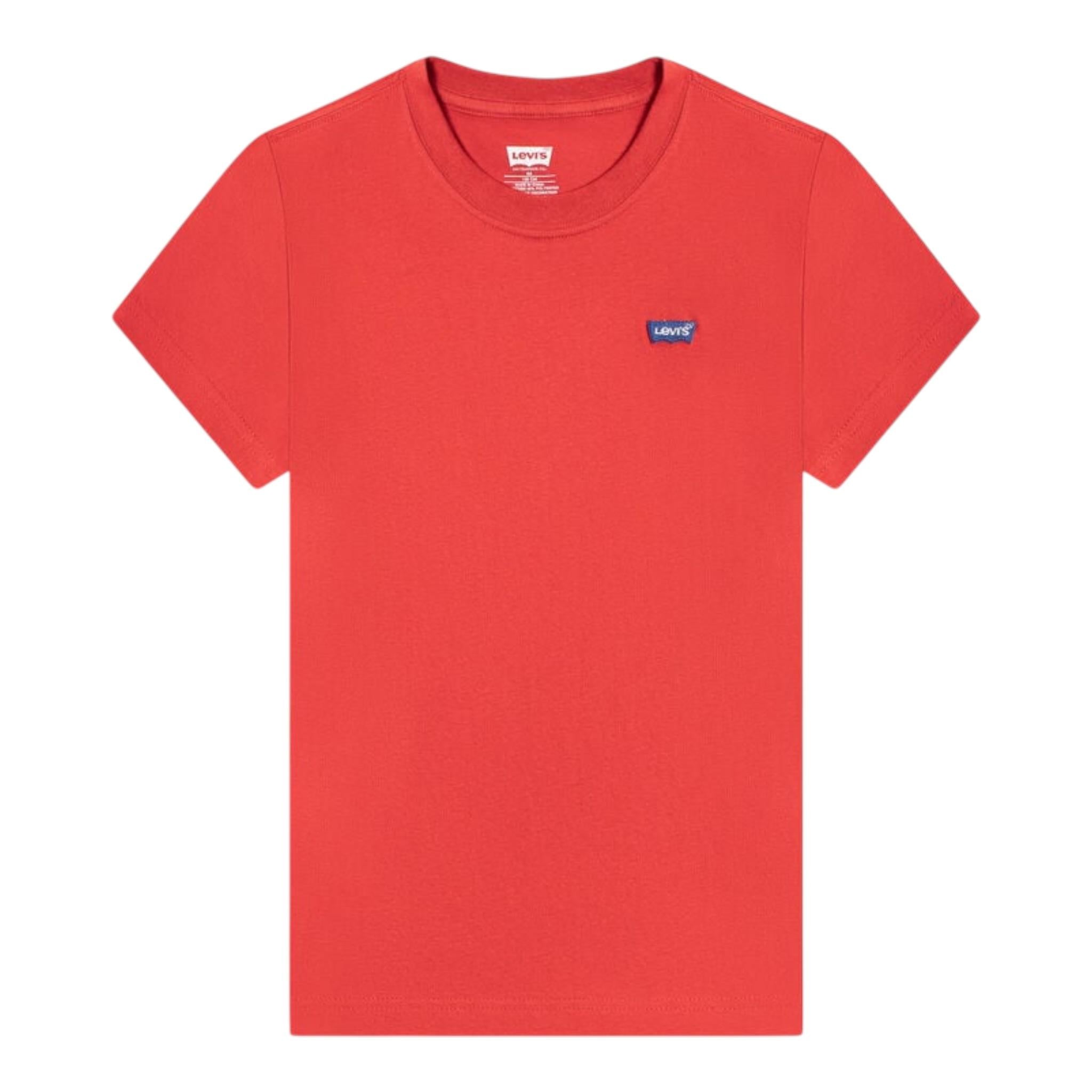 Levi'S T-Shirt Girocollo Tinta Unita con Stampa per Bambino 8EA100 ROSSO LEVI'S 